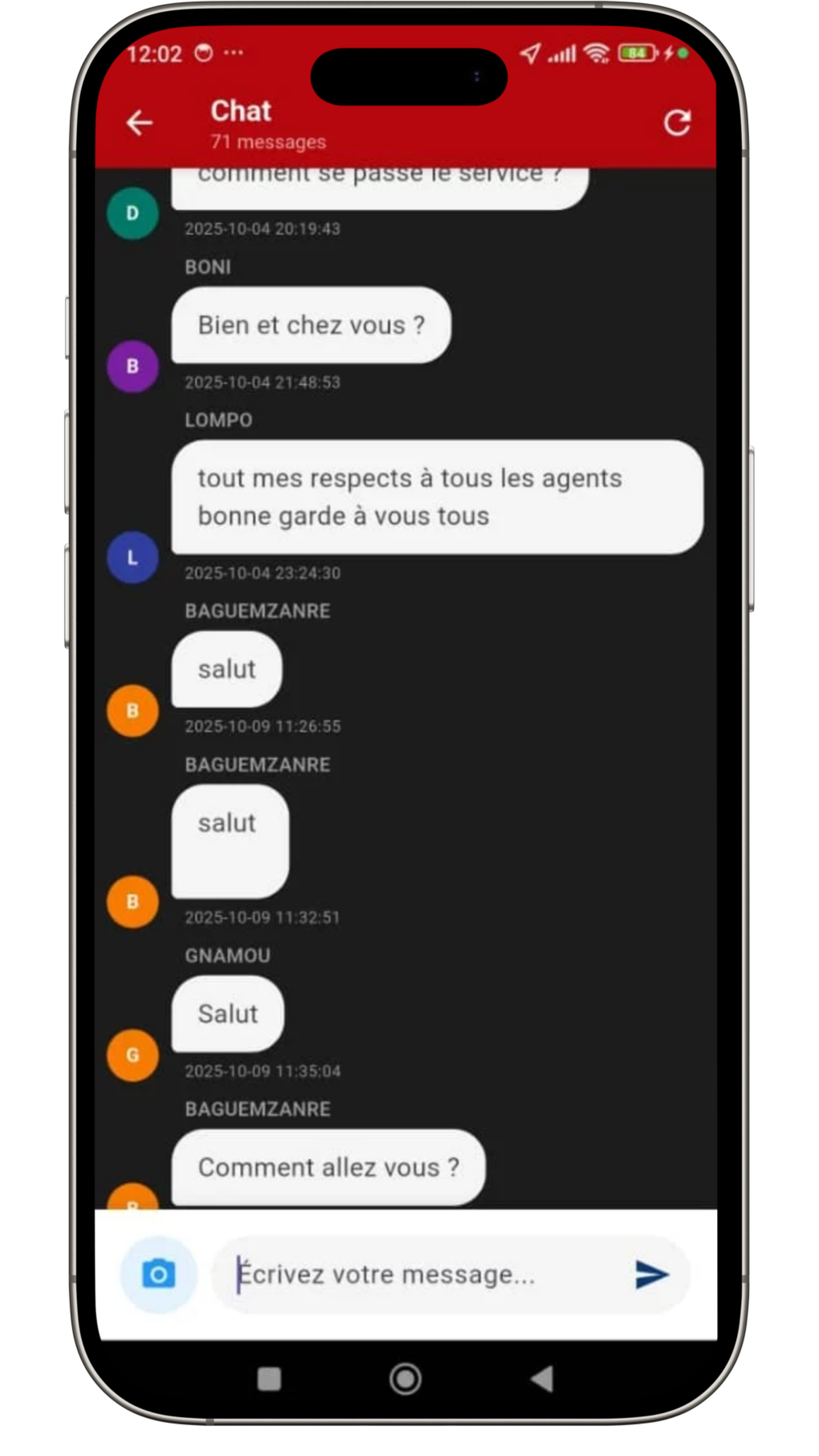Envoi d'une main courante depuis l'application SecureLink